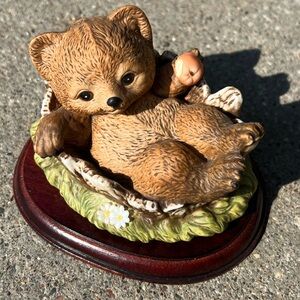 1986 Vintage Homco Porcelain Bear